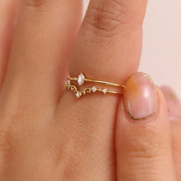 Cubic Harmony Layered Ring